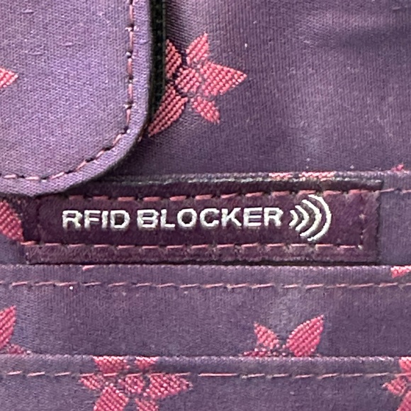 ANUSCHKA Vintage 🌸 Floral Melody 🌺 Wide Organizer Satchel, 8368, RFID - Picture 6 of 11